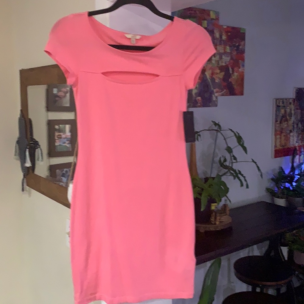 Pink guess body on dress